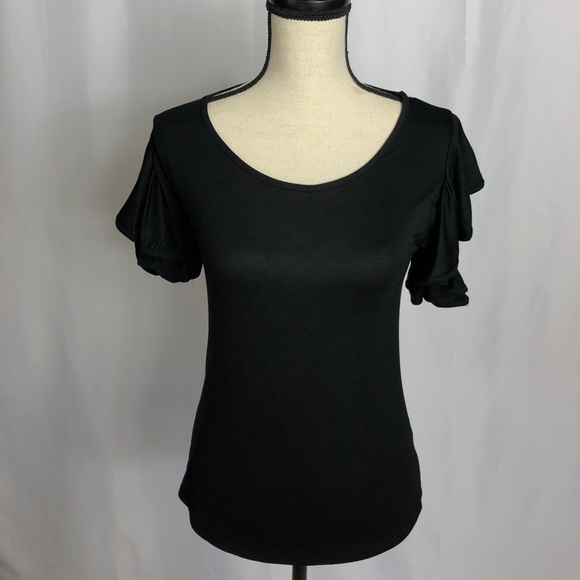 Cute Black Blouse NWOT - Picture 2 of 5